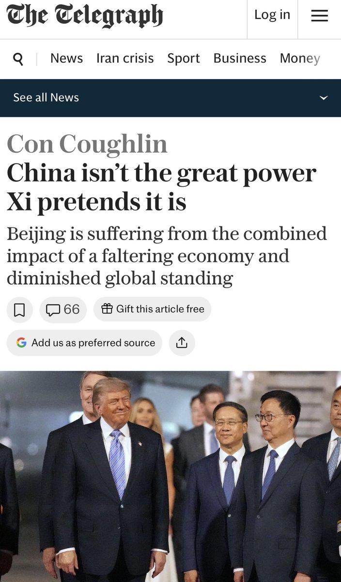 D162Michele's tweet photo. America literally just sent every one of their CEO’s to China queuing with a begging bowl. 
But sure, China isn’t a great power. https://t.co/j3t3dFjeyb