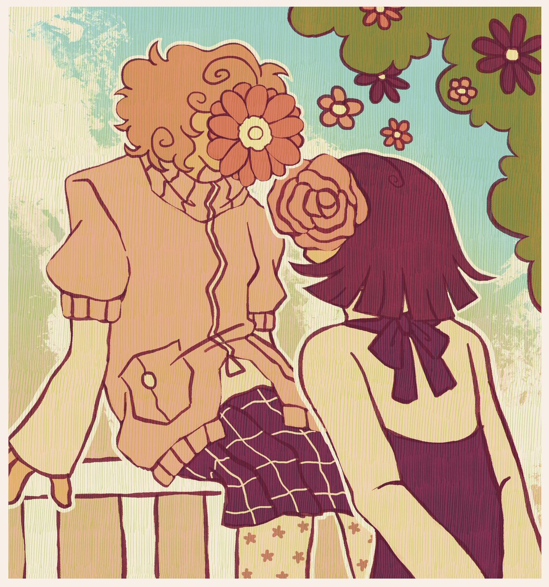 pakutheta's tweet photo. #makoharuweek2026 day 2: flowers 🌸 https://t.co/04HolyrqMB