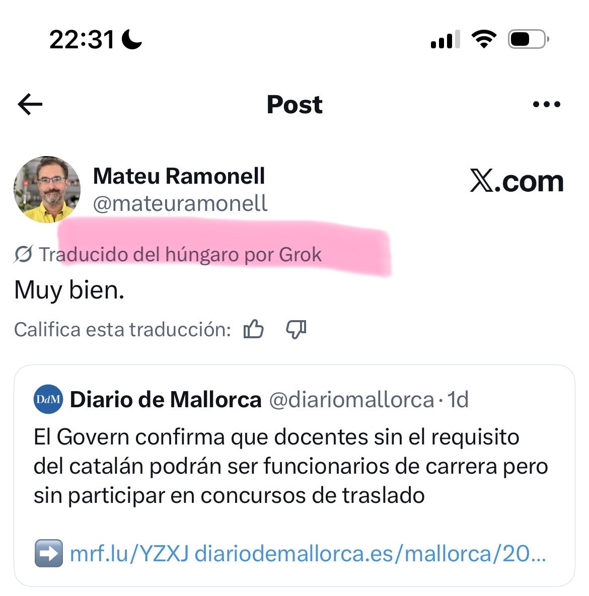 Joan Rosselló tweet media