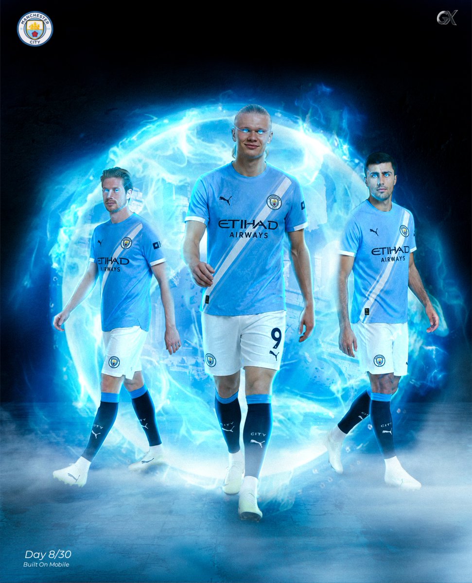 GreatxDesigns's tweet photo. Day 8/30 - Pure Energy
Caught in the rhythm of the city.
⚽️ Haaland | De Bruyne | Rodri
🛠️ Manipulation on the go
#MadeOnMobile #GXpresence #30DaysOfGX #Mancity https://t.co/dcrBOOBSP7