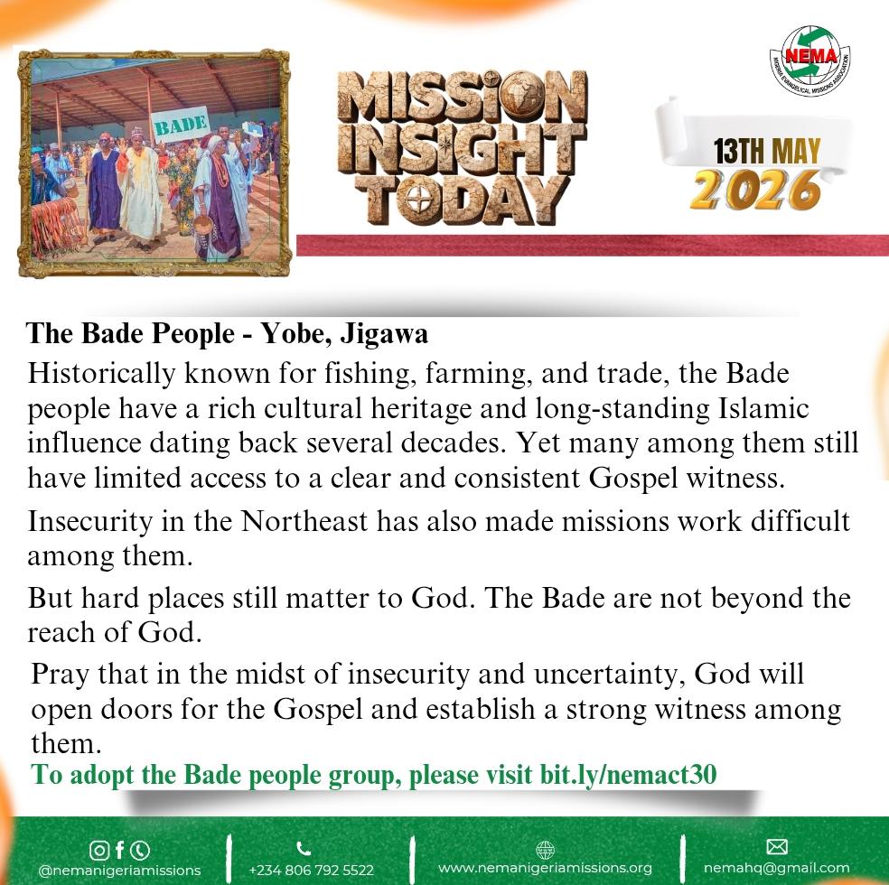 nigeriamissions's tweet photo. Missions Insight Today 

To adopt the Bade people, kindly sign up using this link:

https://t.co/yyFe8tqlVz

#MissionsInsightToday #NEMA #NigeriaMissionsMovement
Evercare Hospital The Special One Minister of Power #MCICRY https://t.co/qWudpg1CQU