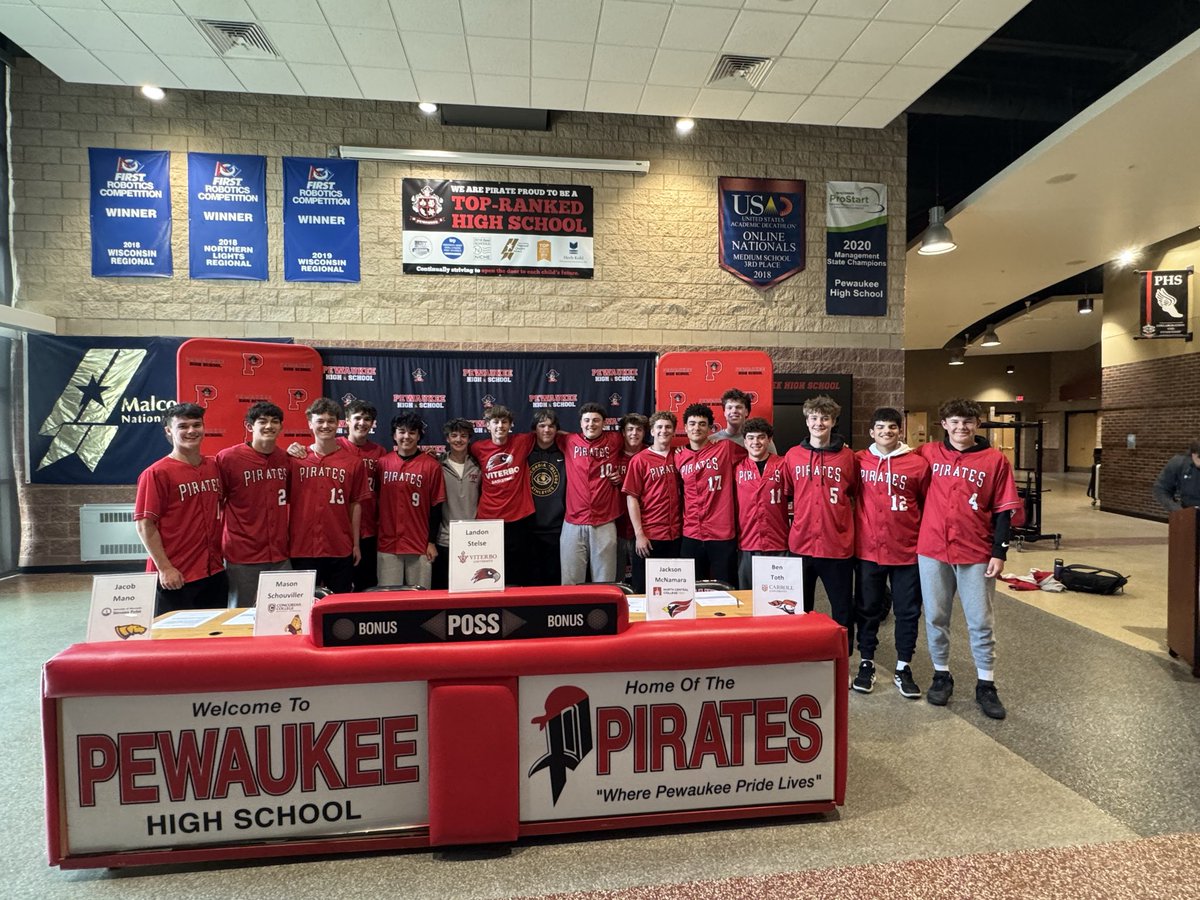 PKEBaseball's tweet photo. Congratulations to our two senior baseball players who participated in Signing Day today!

Landon Stelse - playing basketball at Viterbo University (WI)

Mason Schouviller - playing baseball at Concordia College (MN)

Proud of both of you! https://t.co/Im3NWgrEgx