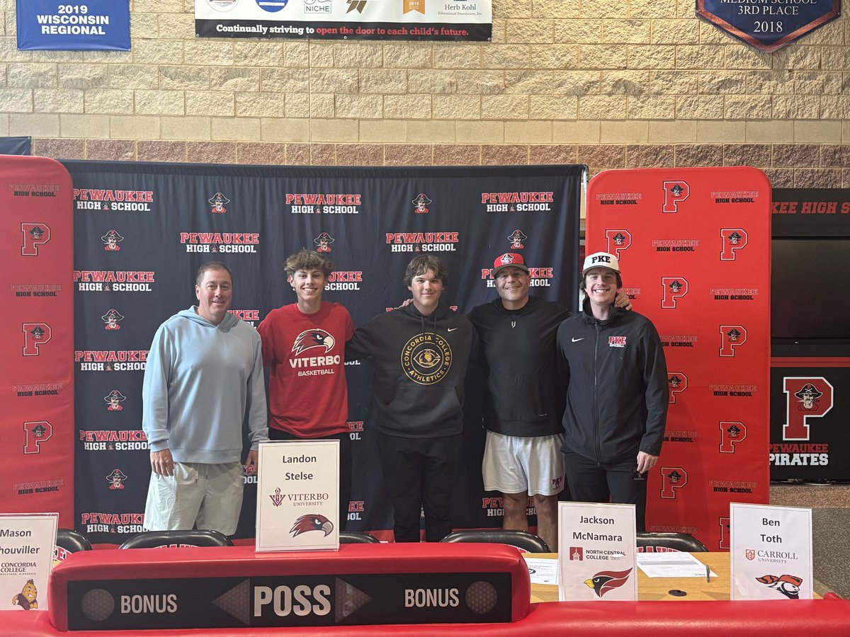 PKEBaseball's tweet photo. Congratulations to our two senior baseball players who participated in Signing Day today!

Landon Stelse - playing basketball at Viterbo University (WI)

Mason Schouviller - playing baseball at Concordia College (MN)

Proud of both of you! https://t.co/Im3NWgrEgx