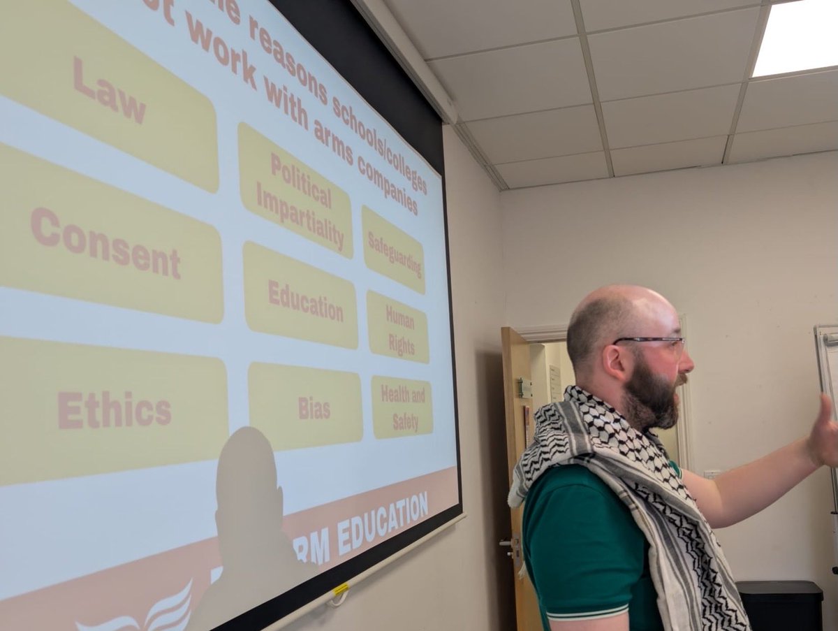 DisarmEducation's tweet photo. Last week we hosted a workshop at the @NEUnion London International Solidarity Conference on Sudan and Congo. We worked with educators and community organisers to discuss the specific arms companies present in our schools and colleges which have a direct link in armed conflict https://t.co/zROC1ZDSzr