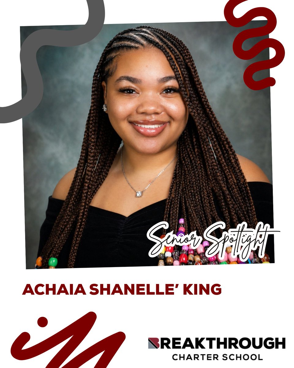 Breakthrough_CS's tweet photo. 🎓 Senior Spotlight: Achaia ShaNelle’ King 🎓

We are incredibly proud of Achaia and all she has accomplished. As Breakthrough’s first Valedictorian, she has set a powerful example for future generations, and we cannot wait to see all she achieves next! 💙✨ https://t.co/d9qchYDcm2