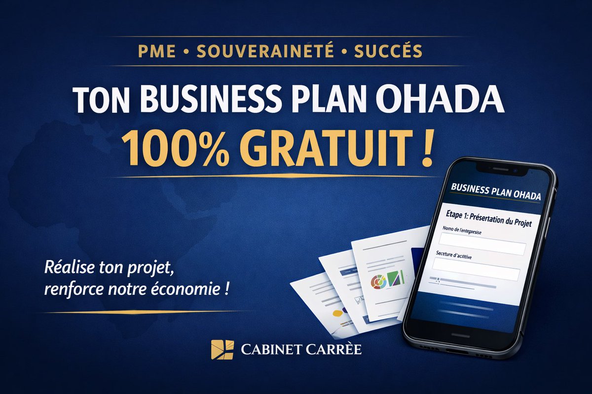 LayeSeckSeckFCB's tweet photo. ‼️ Un entrepreneur sénégalais qui fait son business plan lui-même, c'est de l'argent qui reste dans notre économie.

🔹Cabinet Carrée vient de lancer un outil 100% gratuit pour ça.

🧵Je vous explique pourquoi c'est important 👇🏿 https://t.co/U4hdDv3fcg