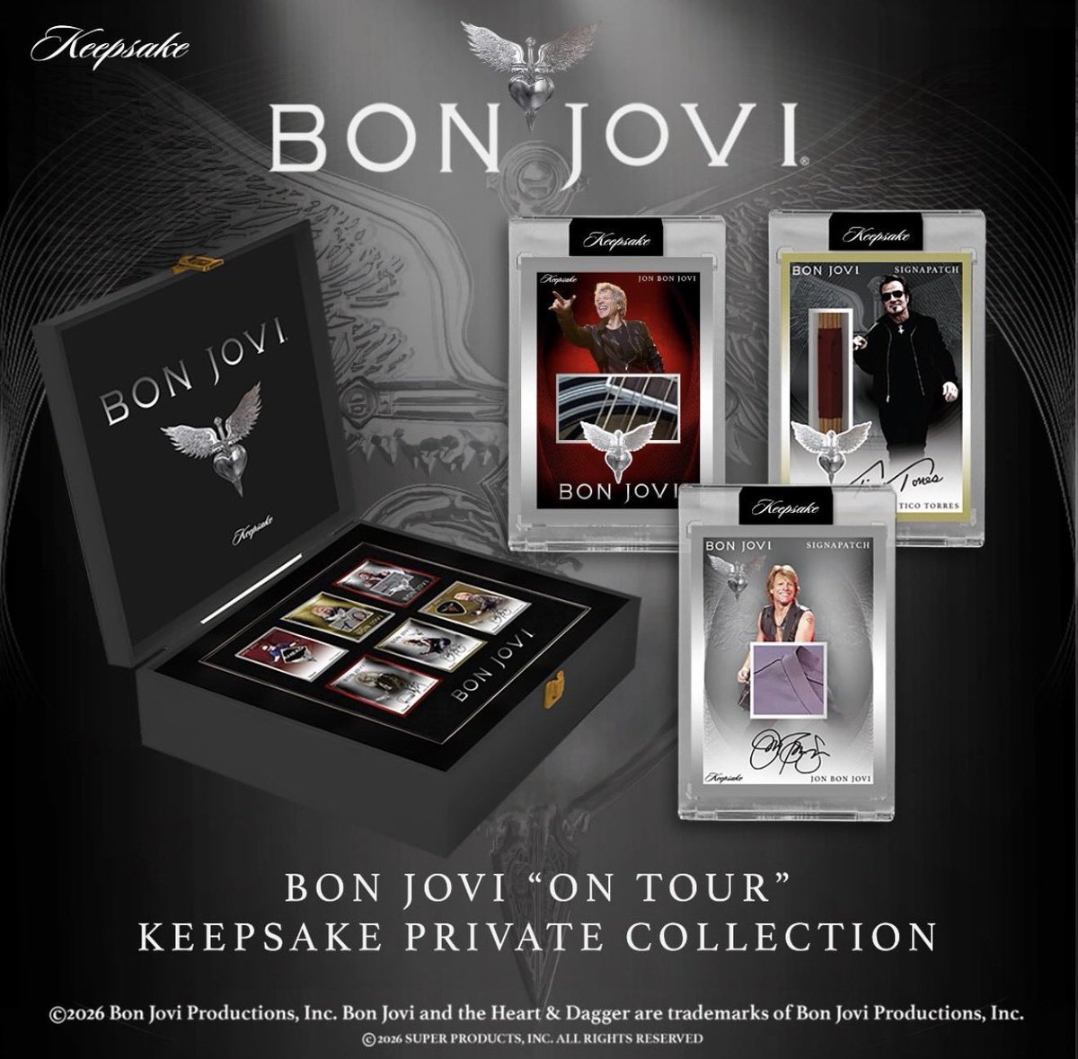 🚨New Bon Jovi Collectors Item On Tour Keepsake Card Collection