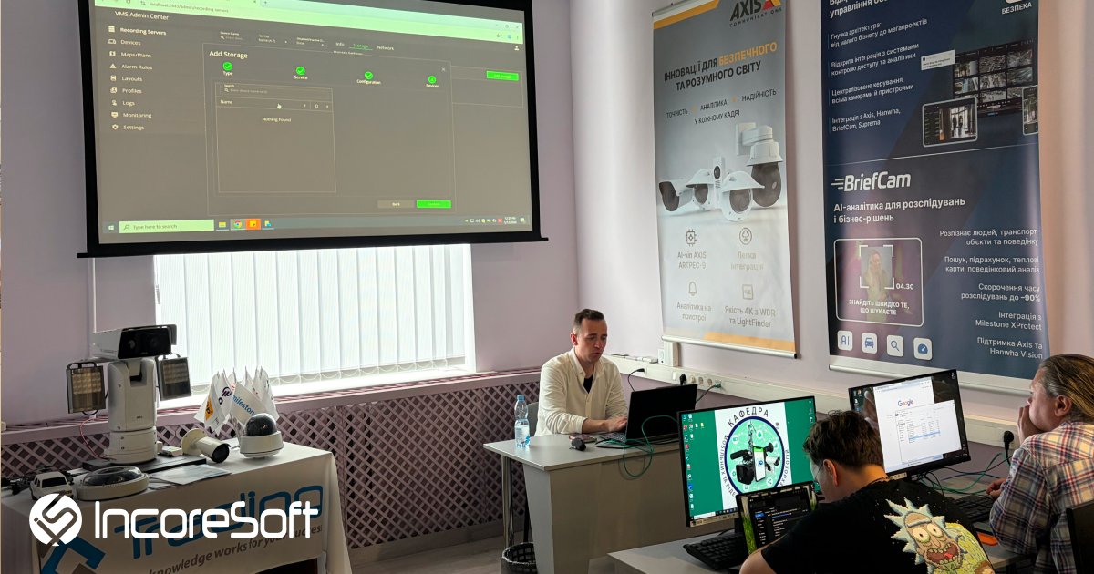 incoresoft's tweet photo. Thanks to partners who joined our VEZHA Video Analytics + IncoreSoft VMS workshop in Kyiv with IQ Trading. Hands-on sessions covered AI detection, VMS integration, and real-world use cases for Smart City, transport, and retail. Looking forward to more collaborations. #AI #VMS https://t.co/1LMMDzvflN