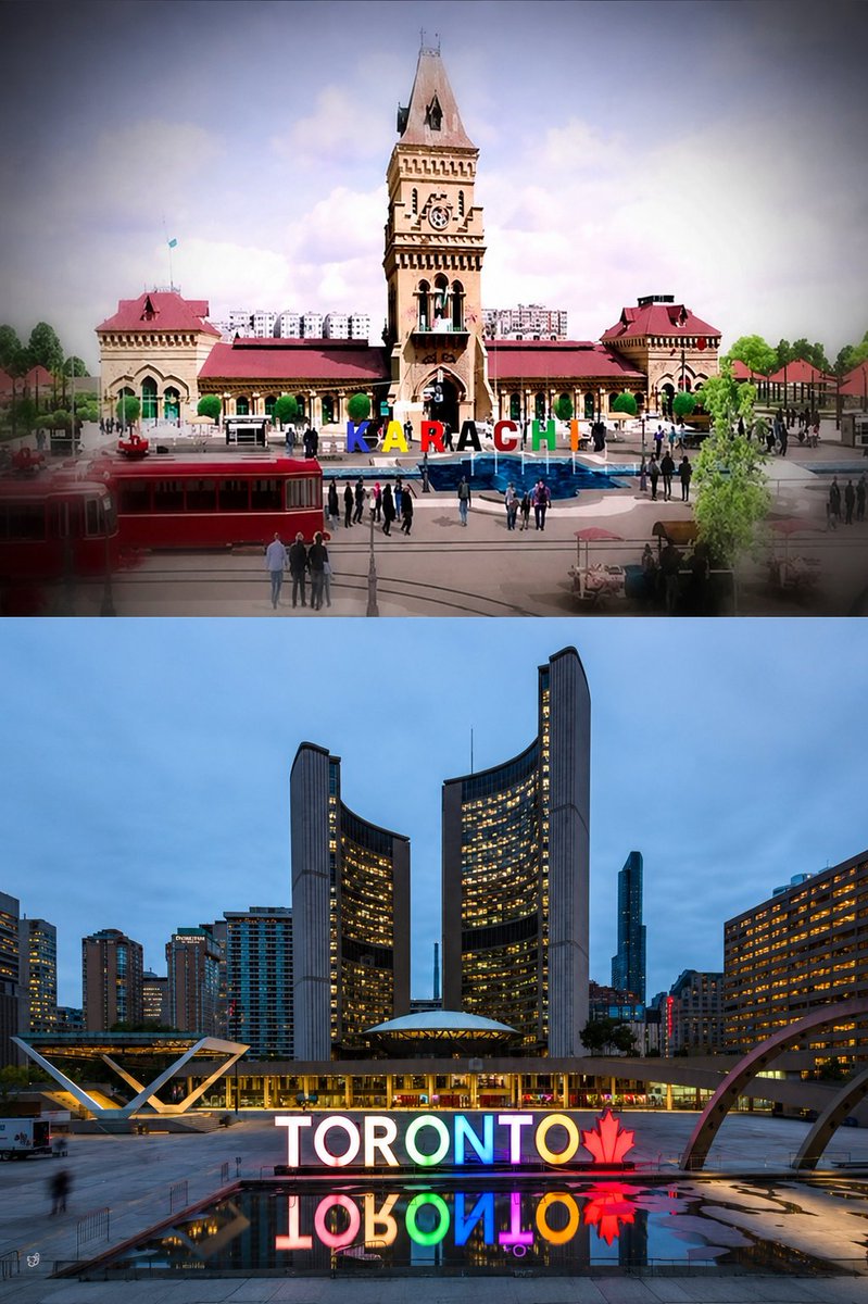 MRU_Raheel's tweet photo. @murtazawahab1 There should be K A R A C H I sign in front with fountain and walking space like City of Toronto Hall. Can be used as Celebration Square https://t.co/dfyysZw0Kj