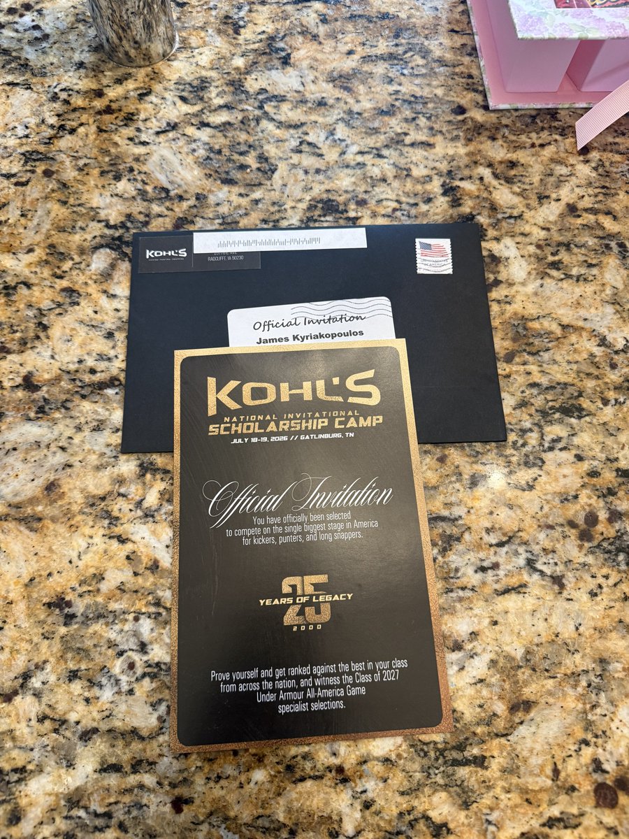 JamesKyria15's tweet photo. Blessed to be welcomed to this stage! Thank you @KohlsKicking for the official invite! @Coach_Radke @JoshPollack9 

@newtrierfb https://t.co/OHiZVGkCHs