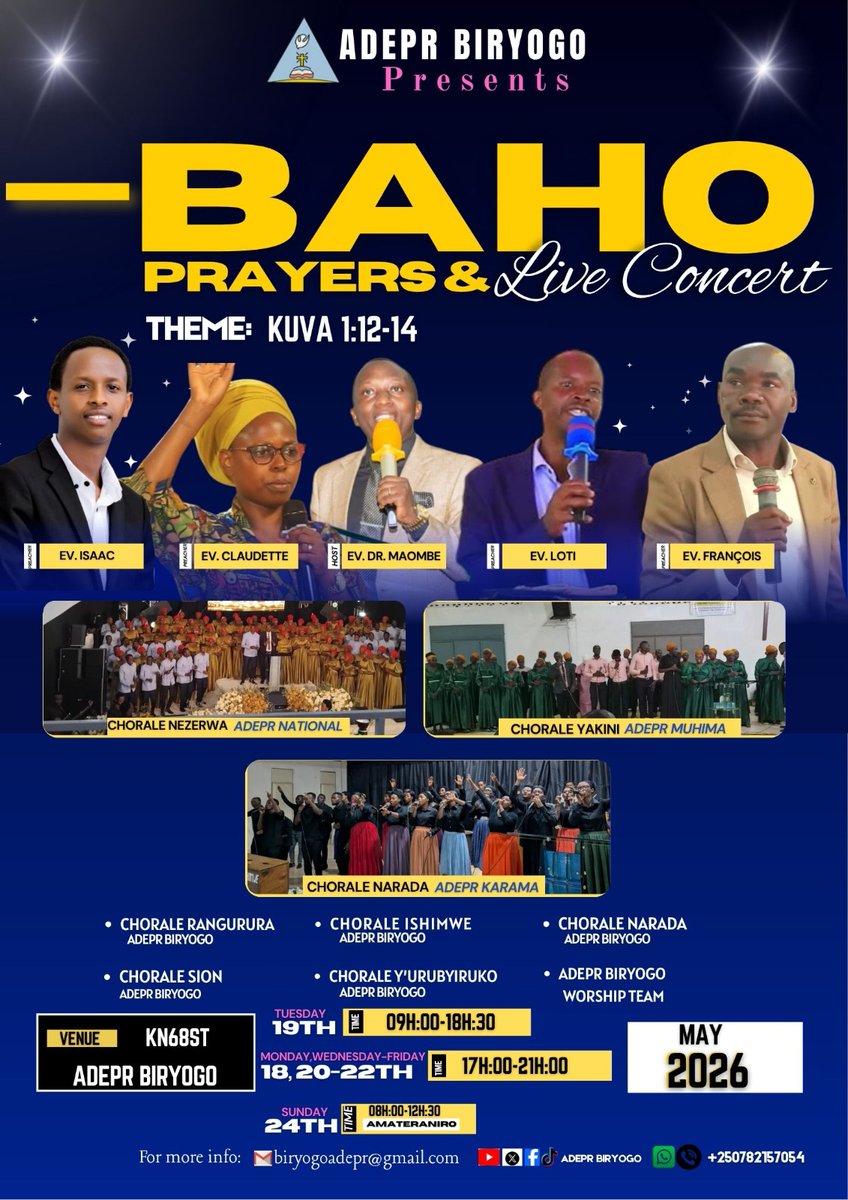adeprbiryogo's tweet photo. Shalom Shalom , cya Giterana n'amasengesho cyongeye cyagarutse, Abakunzi b'ijambo ry'Imana twongeye twashyizwe igorora, ntazabe ariwowe ubura aha hantu pee , mumfashe tubwire n'abandi bazaze tubeho🙏 https://t.co/RsEyKc9dwV
