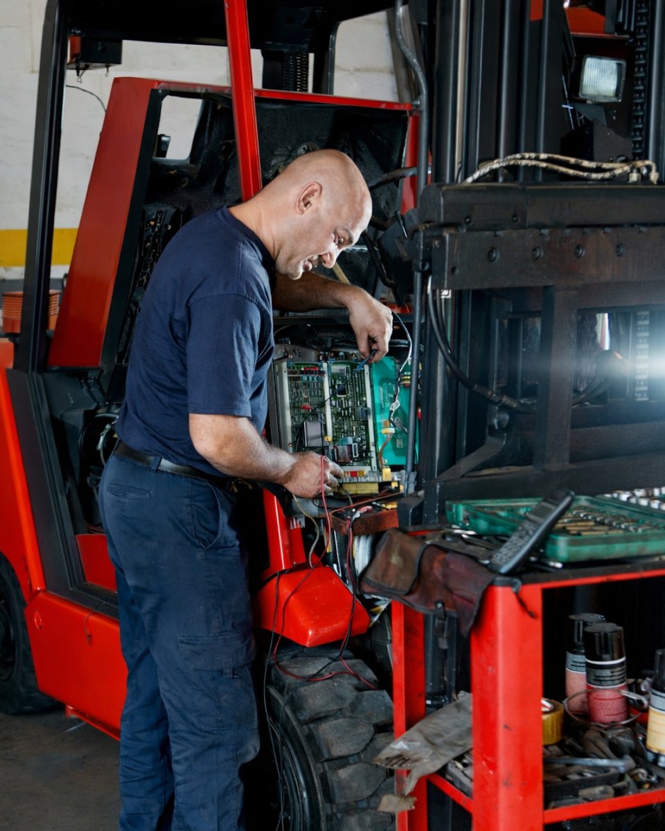 tailiftcanada's tweet photo. Routine inspections and preventative maintenance play a critical role in maintaining forklift reliability and workplace safety.
Ensuring tires, hydraulics, and safety systems are inspected regularly helps reduce costly downtime.

#ForkliftMaintenance #MaterialHandling https://t.co/9lfUAgcr1r