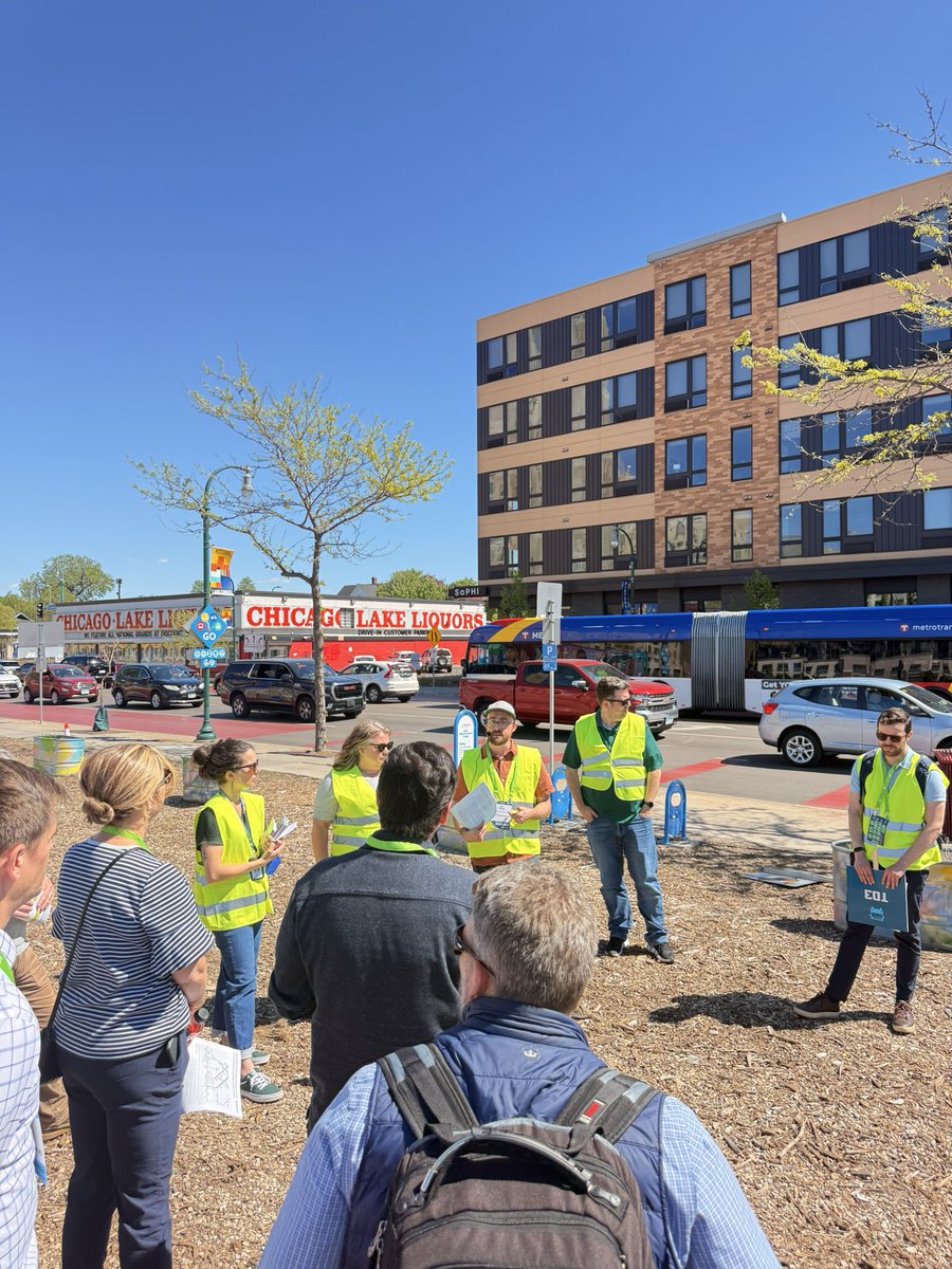 jarjoh's tweet photo. Fascinating walkshop at @NACTO Minneapolis. The Lake St BRT corridor is at the intersection of cost effective delivery, multi agency coordination, and recovery from traumatic events like the George Floyd killing &amp; uprising and the ICE occupation. https://t.co/JBhOmILKwL