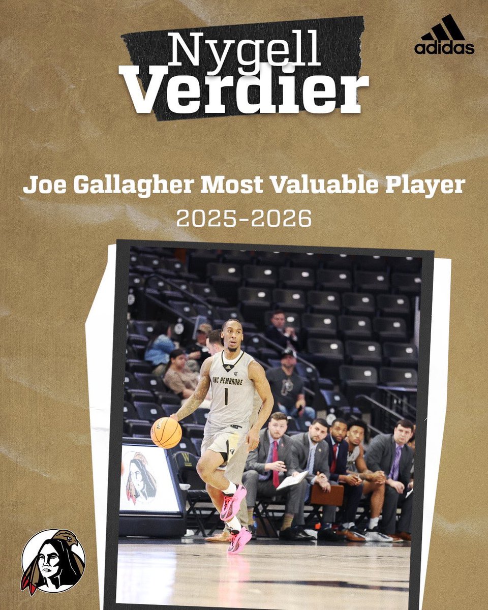 UNCP_MBB's tweet photo. 2025-2026 Team Award Winners:

Joe Gallagher Most Valuable Player: Nygell Verdier
Newcomer of the Year: Moe Bangura
Barry O'Brien Blue Collar Award: Jonathan Kurtas
Lacey Gane Leadership Award: Peyton Mann https://t.co/L7jU1L77Jj