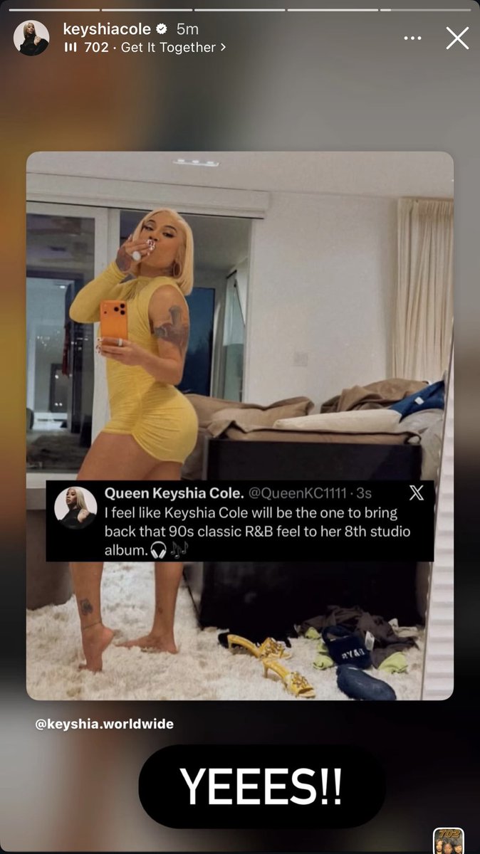 QueenKC1111's tweet photo. I knew it! Keyshia Cole confirms a classic is on the way! 🤞🏽🎧🎶 https://t.co/DG8HfDEmUh