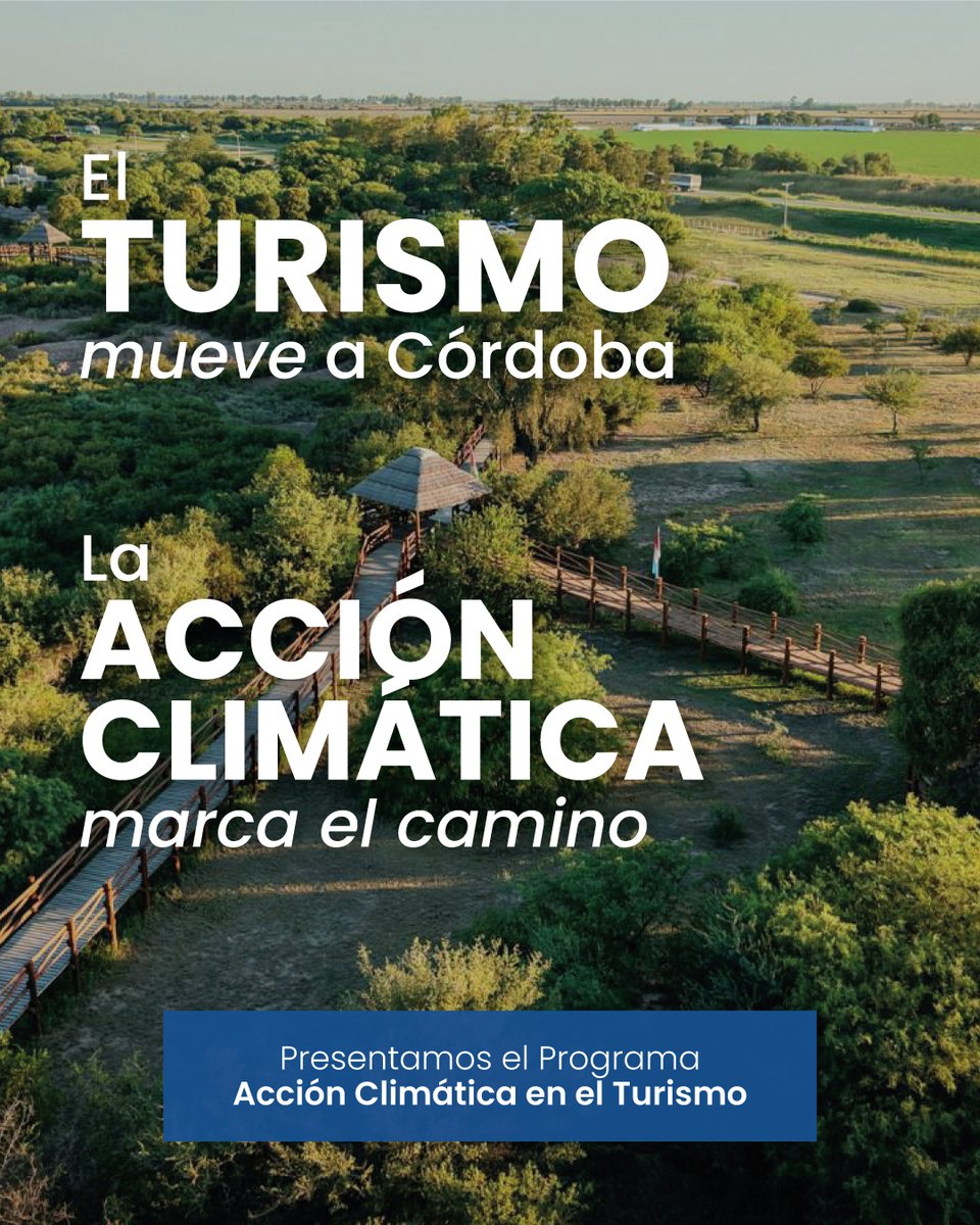 tori_flores's tweet photo. Presentamos el Programa ACT: Acción Climática en el Turismo ⛰️⁣
⁣
Una iniciativa que desarrollamos junto a @turismocba y @lasiglo21 para acompañar al sector hacia un modelo más sostenible y resiliente. ⁣
⁣
👉 Está destinada a alojamientos turísticos, prestadores de turismo alternativo y guías profesionales de turismo; a partir de su participación, podrán incorporar herramientas concretas para mejorar la sostenibilidad dentro de la actividad turística. 🙌⁣
⁣
Más de 300 personas participaron del acto de lanzamiento, que además incluyó un taller de capacitación y el panel “Acción Climática y Turismo: de la esfera internacional a la realidad local”.⁣
⁣
Con esta iniciativa, Córdoba continúa fortaleciendo políticas públicas que integran desarrollo, turismo y cuidado ambiental. 🌵

#AmbienteCba #HacerParaCrecer