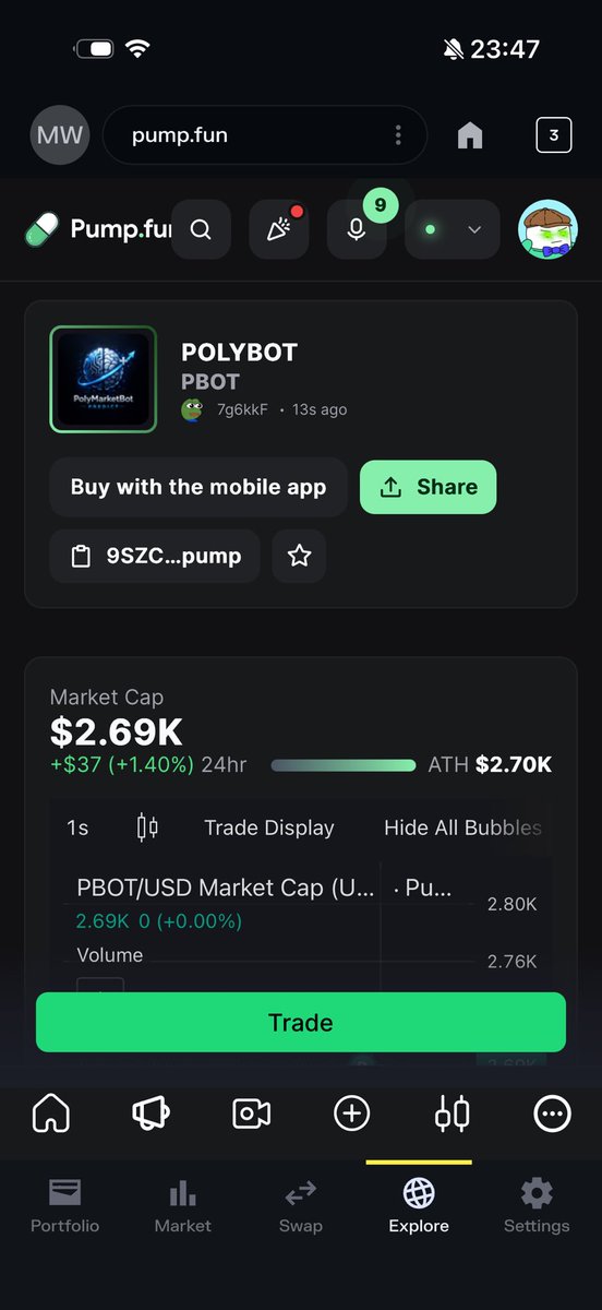 Solymarketgame's tweet photo. The bot gets smarter.
The ecosystem gets stronger.
$PBOT.
#POLYBOT #PBOT #CryptoLaunch #PumpFun #AI https://t.co/S1BhLV0tGR