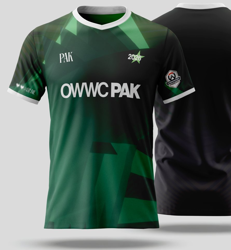 TeamPakistanOW's tweet photo. Victory always looks better in green 🏆

Introducing the Team Pakistan 2026 jersey.  
#PAKOWWC #DilDil💚 https://t.co/T2olDADMKX