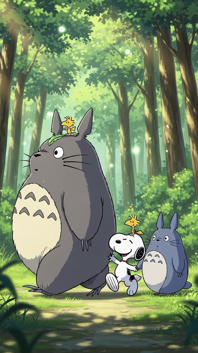 RT @snoopyb047: Totoro x snoopy