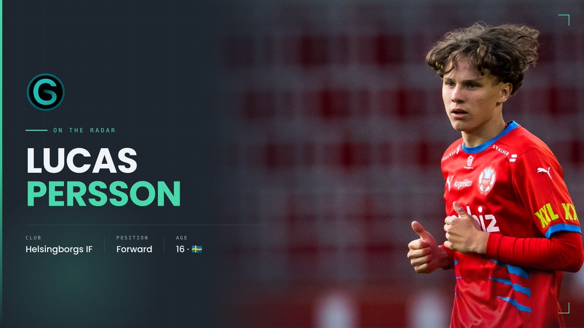 ConceptScouting's tweet photo. Lucas Landgren Persson (16, 🇸🇪) and Lino Wernberg Hyppänen (17, 🇸🇪) rescued a point for Helsingborg tonight, with two academy goals in 90 seconds turning 2-0 down into 2-2 against Oddevold.

Hyppänen is a centre-back who only made his senior debut a few weeks ago against Norrby. He's grown up in the HIF academy and got his first start tonight off the back of a half-time cameo that turned heads. He took his goal at 79' to give them a route back in.

Persson (16, 🇸🇪) is slightly more established. A forward who came to HIF aged 10, he became the youngest senior debutant in Helsingborg's history last June at 15 years and two weeks old. Sweden U17 international, already on a three-year contract - the maximum length allowed under 18. Tonight, 90 seconds after Hyppänen's reducer, he scored his first senior goal.

A teenager who'd never scored at this level, and another playing centre-back at 17, doing it together. Helsingborg's academy is having a big night.

#OnTheRadar