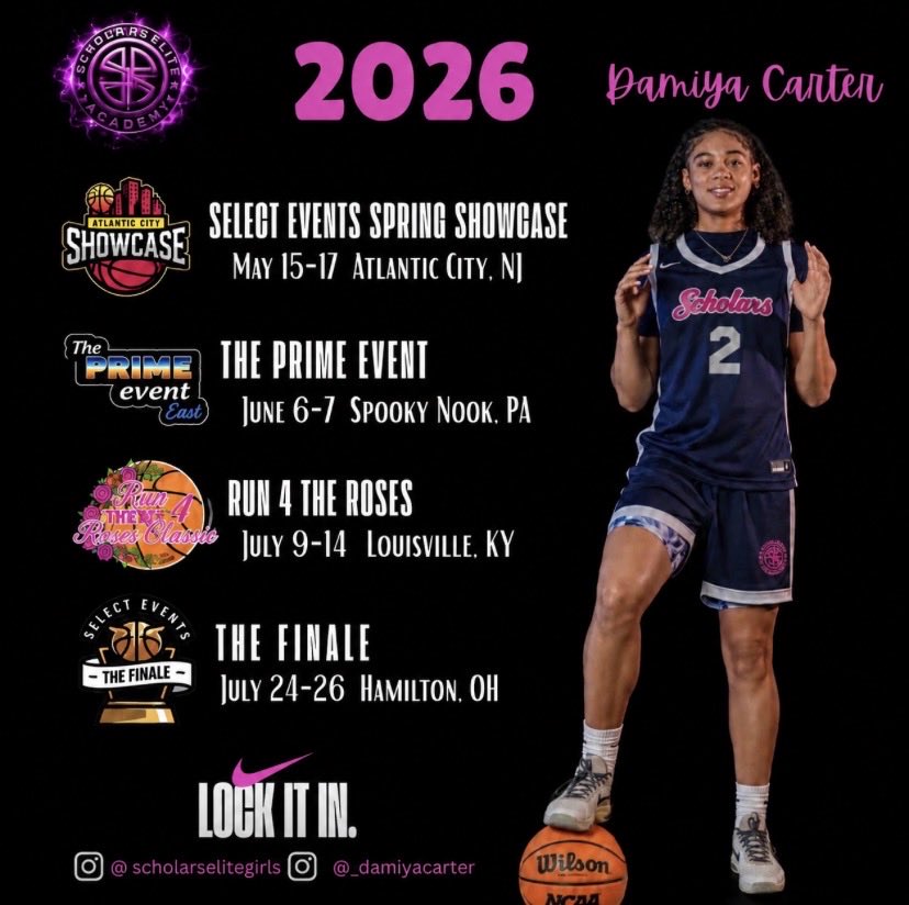 Damiya__Carter's tweet photo. 2026 Spring/Summer AAU schedule. Come check us out!! https://t.co/tvcvnb38JH