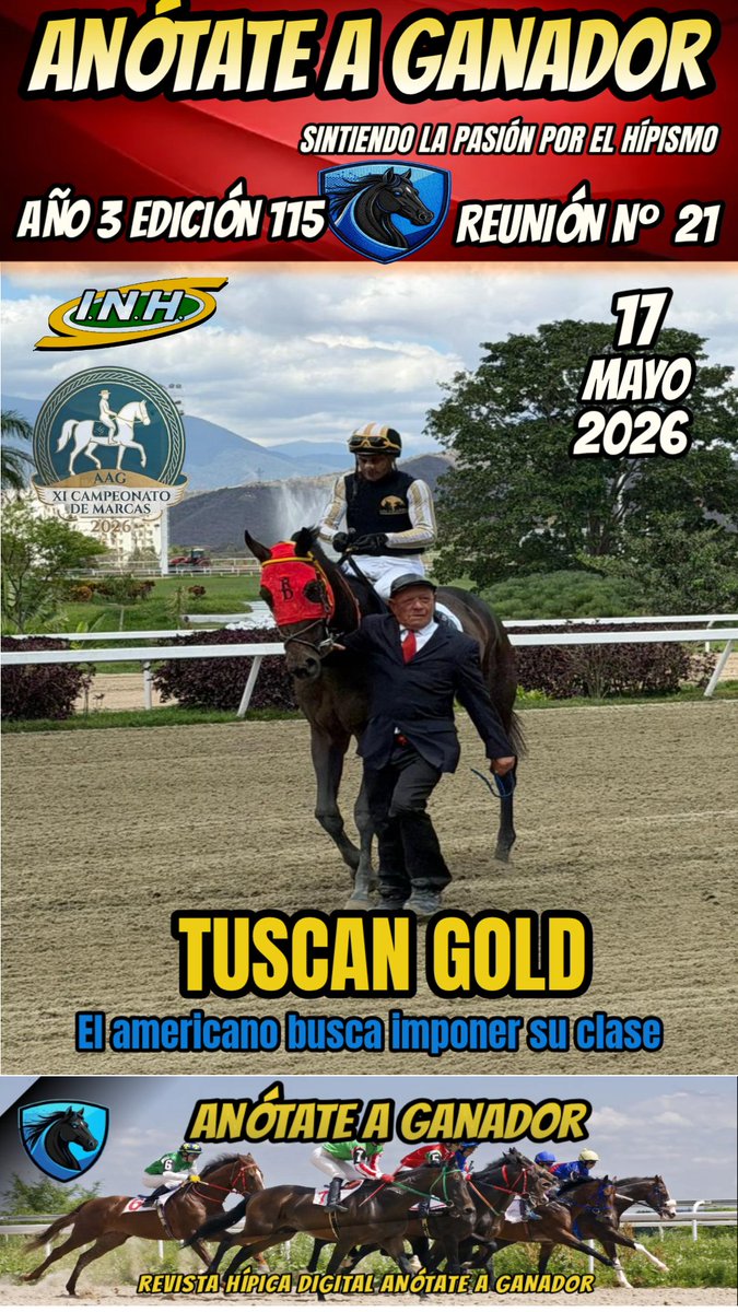 anotateaag's tweet photo. Revista Hípica Digital Anótate a Ganador Reunión 21 para el Hipódromo la Rinconada https://t.co/mS0YjvZHSM https://t.co/e5tG4H9nQf