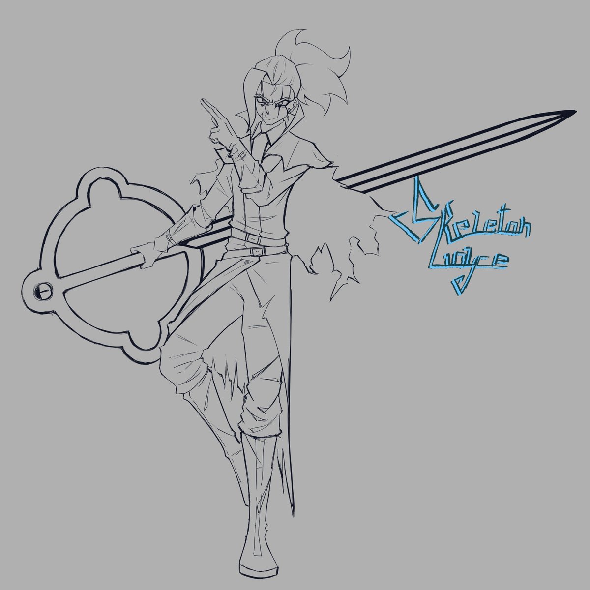 SkeletonLoyce's tweet photo. Remade a drawing from last year, 11 months ago https://t.co/JEpO58hieI