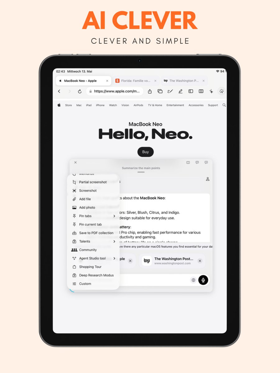 BrowserKi's tweet photo. Your browser should think with you, not just load pages. BrowserAi gives you AI chat, page summaries, translation, deep research, and tab spaces. And all in one app. 15 languages. Free.

https://t.co/VH2NDpjgna

#BrowserAi #iOS #AI #AppStore #iPhone #iPad #Diabrowser @browsercompany @BrowserKi @diabrowser