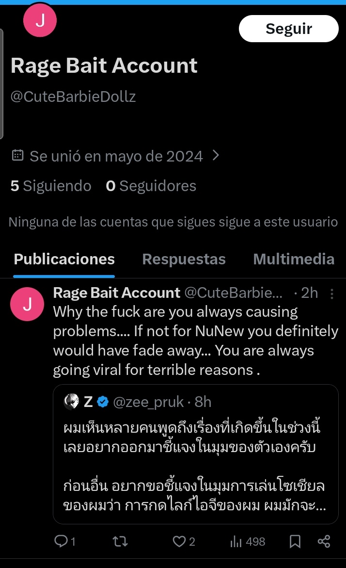 min_xury's tweet photo. WTF con esto!! Se ve el odio que le tienes pedazo de basura, y todavía tienes el descaro de mencionar a Nunew.
#zee https://t.co/vOjUA2f8O8