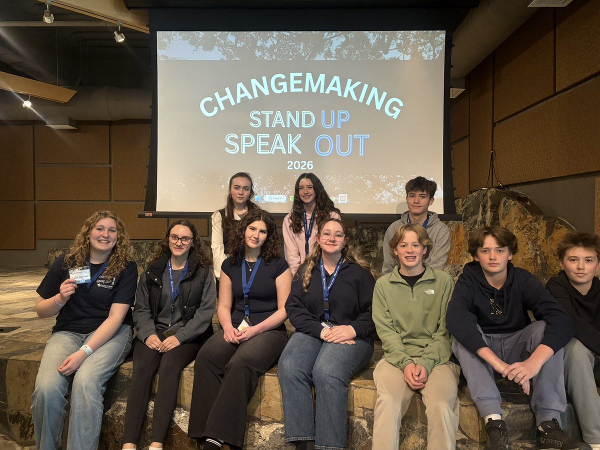 LockerbyNet's tweet photo. Last week, a group of grade 9 and 10 students attended the Change-making Student Senate Stand Up Speak Out Conference. They were inspired by the words of Sunjay Nath, who encouraged students to think of obstacles as opportunities, to find their own choice and create change! https://t.co/WqkCO9u9oG