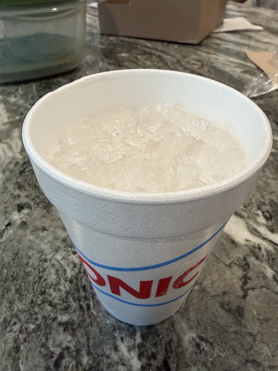 Devin079086's tweet photo. @sonicdrivein can I get some drink with my ice please? I took maybe 10 sips,  via straw, and the drink was gone. Very disappointed. https://t.co/oOHaxl26ij