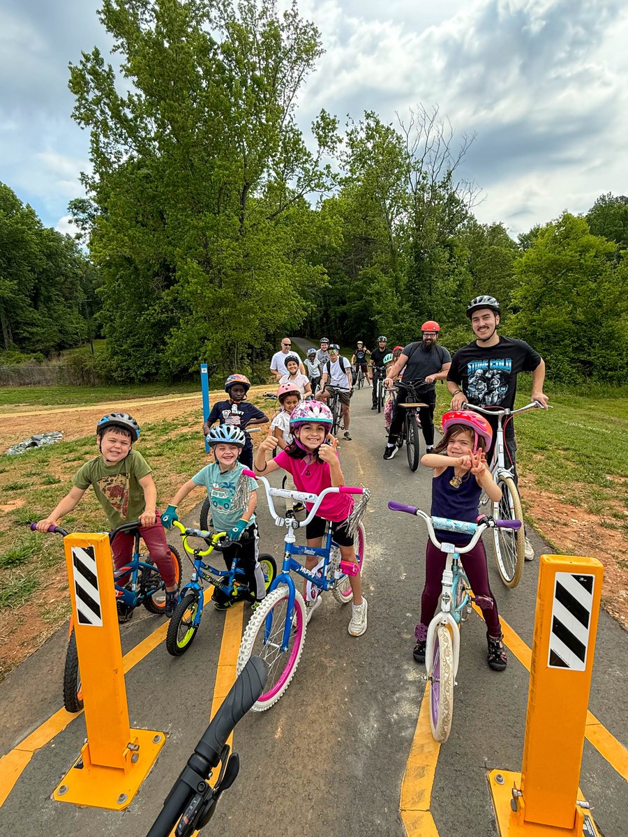 CityMebane's tweet photo. Thank you to everyone who came out for the Mebane Bike Rodeo &amp; Community Ride last Saturday! 🚲

The Mebane BPAC &amp; @MebanePolice loved helping register bikes, guiding riders through the obstacle course, and riding the 1.8-mile route through the scenic greenway!

#BikeMonth https://t.co/V4VgVo55eO