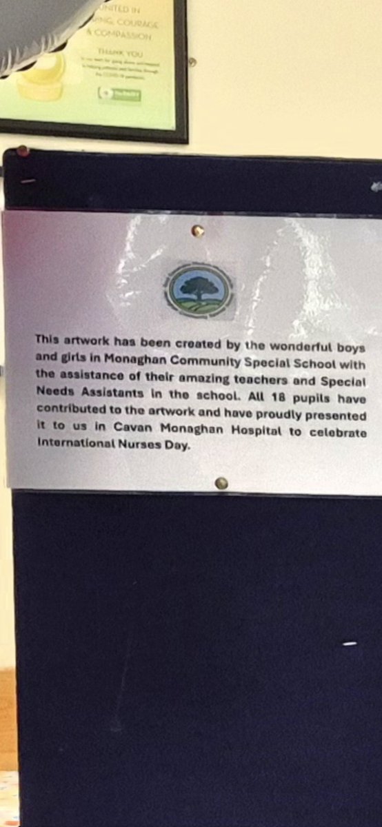 OCCarolineR's tweet photo. A beautiful contribution from the boys and girls of Monaghan Community Special School to Cavan Monaghan Hospital in appreciation of International Nurses' Day 2026. So very much appreciated.  @GillianSWhyte @carikeyes @petrinadonnelly https://t.co/pmJEjEhcib