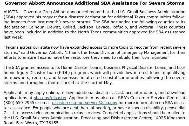 Governor Abbott Press Office tweet media