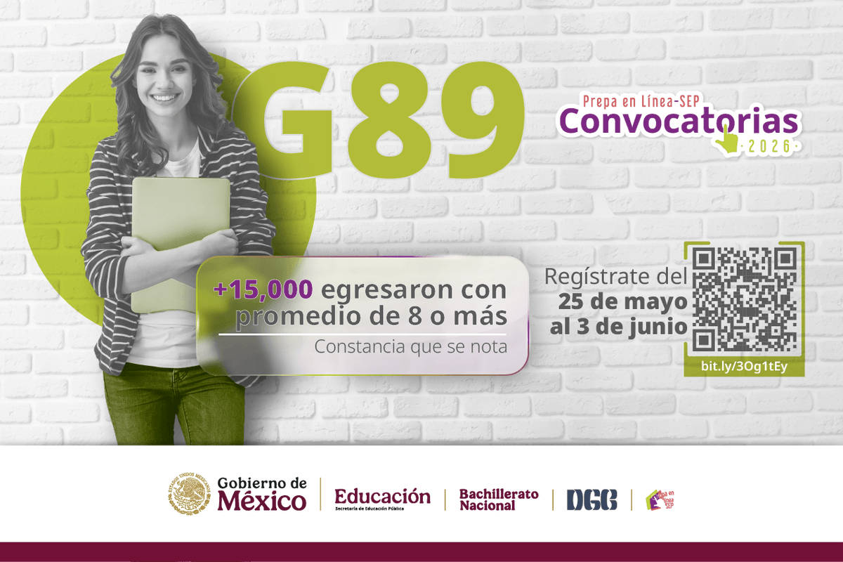 CONAFE_mx's tweet photo. Prepa en Línea-SEP se adapta a tu ritmo para que puedas concluir tu bachillerato.

🔗 ¡Hoy comienza el registro para la Generación 89!
¡No lo pienses más! 🤓

💻Regístrate  https://t.co/eczhYE9sr8 https://t.co/AoKycKajPl