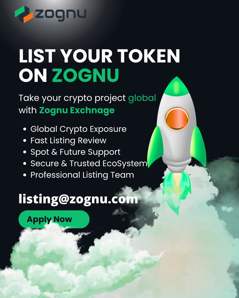 ZognuExchange's tweet photo. 🚀 Ready to take your project to the next level?
LIST YOUR TOKEN ON ZOGNU 🔥
✔️ Fast Listings
✔️ Growing Community
✔️ Maximum Visibility

Your token deserves the spotlight. 🌍
#ZognuExchange #Crypto #TokenListing #Blockchain #Web3 https://t.co/kbVUlgx6uD