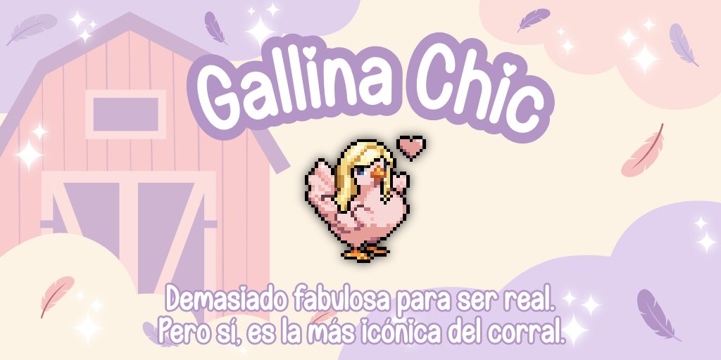 habtium's tweet photo. 🐔 Brillando siempre en el corral. 😎

🏃‍➡️ Ve a nuestra central de juegos y consigue nuestra placa extra "Gallina Chic" y deja que brille en tu perfil. ✨

ℹ️: https://t.co/wEcDjsSk5j https://t.co/vweUjQ9UX7