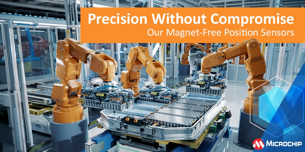 MicrochipTech's tweet photo. Stray magnetic fields? Supply chain headaches? Gone. Our inductive position sensors deliver accurate, worry-free sensing, no magnets required. Perfect for EV, ADAS and industrial motion control. https://t.co/WDtUa3bAA6 #InductivePositionSensors #MagnetFreeSensing #AutomotiveSensors #ElectricVehicleTechnology