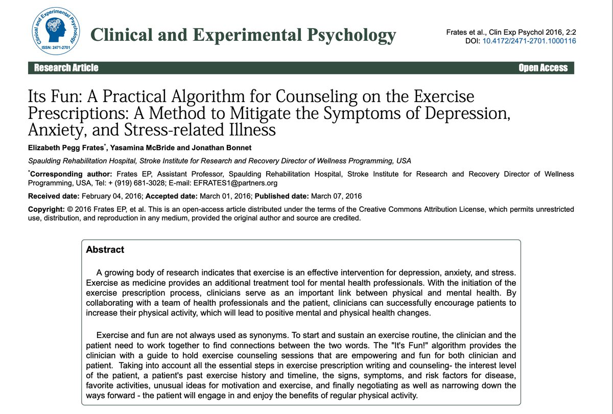 BethFratesMD's tweet photo. Exercise is medicine. It would take how many medications to encapsulate all the benefits we get from medicine? What's your guess?

Here's an FUN article on the topic of exercise prescription. #exercise #exerciseismedicine #Health #fridaymorning  https://t.co/q1YBTyD5qf https://t.co/FYizyQrS48