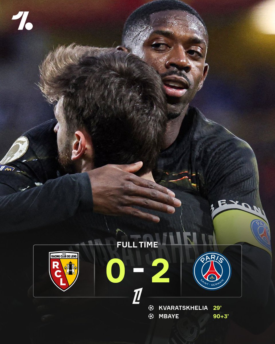 OneFootball's tweet photo. PSG beat Lens and become Ligue 1 champions 👑🏆 https://t.co/QSJ8NRzxQK
