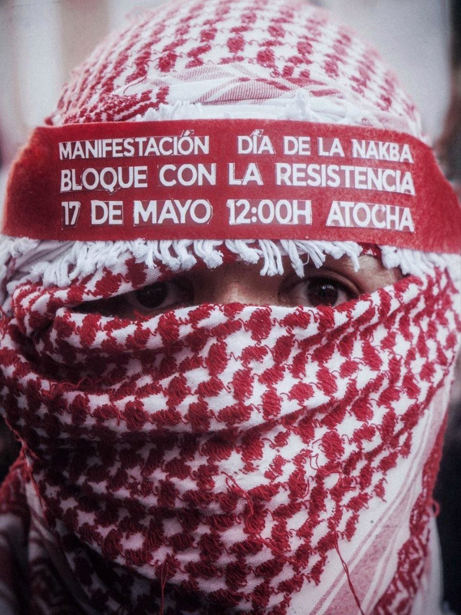 PCPE_Madrid's tweet photo. El próximo domingo manifestación Día de la Nakba.
17 de mayo a las 11'45 en las puertas del jardín botánico.
Uniros al Bloque de la resistencia .
#PCPE #JCPE
#desdeelriohastaelmar
#PalestinaVencerá https://t.co/t4Ar9RxuOg