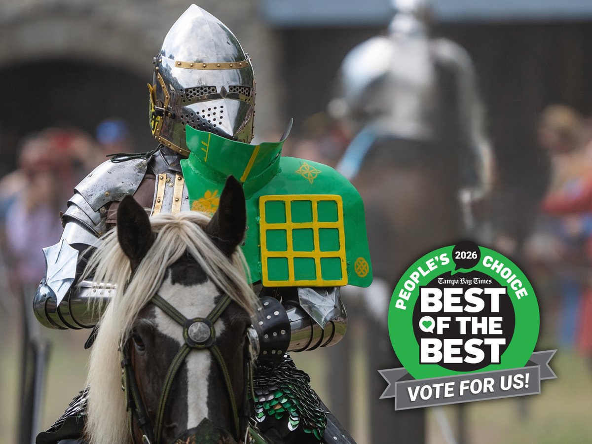 BayAreaRenFest's tweet photo. 🎉 Huzzah! Thanks to you, the Bay Area Renaissance Festival is nominated as one of the best in the Tampa Bay Times! 👑 Voting opens TODAY—cast your vote and help us claim the crown! 

👉 https://t.co/ijTrS83dol 

#BayAreaRenaissance #ExploreBayArea #LoveFL #RenFest #BestOfBest https://t.co/NIxoYKq4Gx