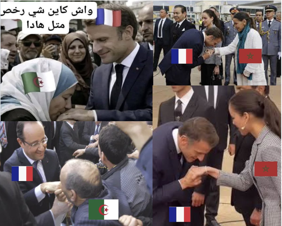 a_rbati's tweet photo. Macron et Hollande🇫🇷 au pays des Thahhna🇩🇿 el Attaya🇩🇿 https://t.co/kPaiovwXzp