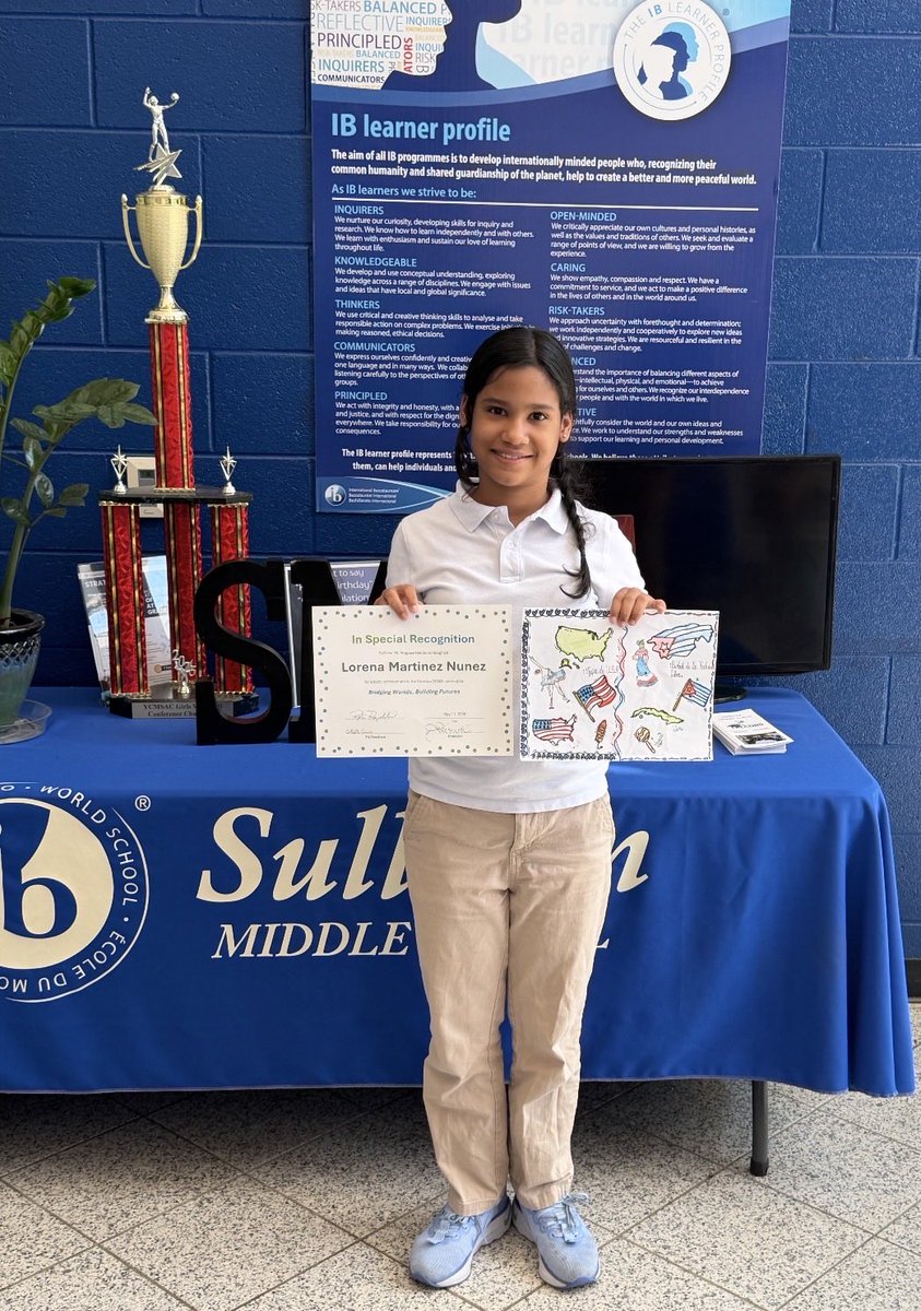 smfalcons's tweet photo. Congratulations to Lorena who earned recognition for her drawing in the Carolina TESOL contest! The theme was "Bridging Worlds, Building Futures!" https://t.co/SmAo6WKLQH
