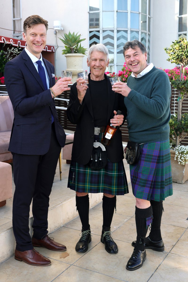 Variety's tweet photo. Harrison Ford wore a kilt to the launch party for his new whisky brand:

“It’s a rare treat,” Ford told Variety at the event. "It’s a bit breezy, but I’m a breezy guy.”

https://t.co/Bv9VxzaM57 https://t.co/uuwHFMNQgD