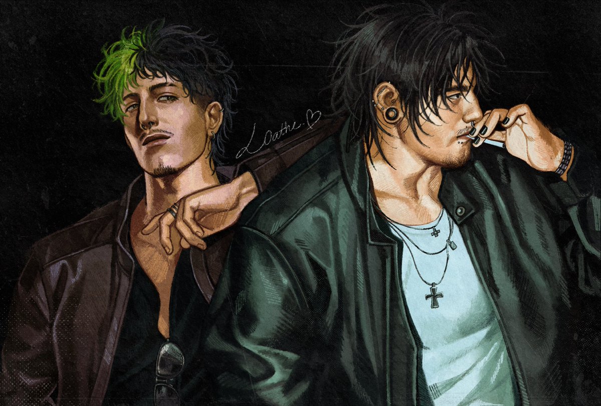 _l0athe's tweet photo. Leonio 🤤 (green hair not my #oc) https://t.co/MRUnWJBj29