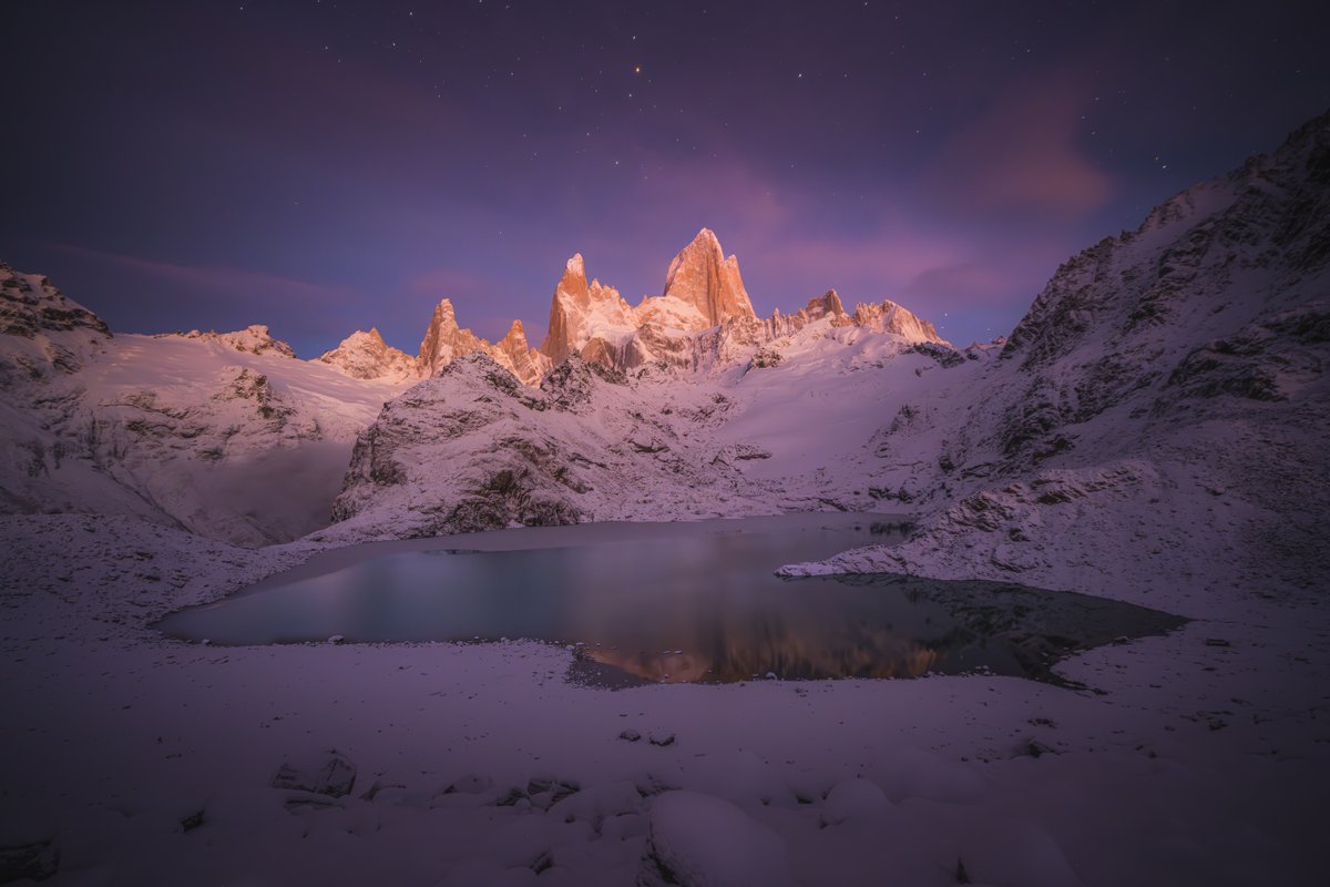 tylekki's tweet photo. The most famous hike in Patagonia. Laguna de los Tres. A 10 km hike from the town of El Chalten, Argentina. https://t.co/MHpOlJmXnk