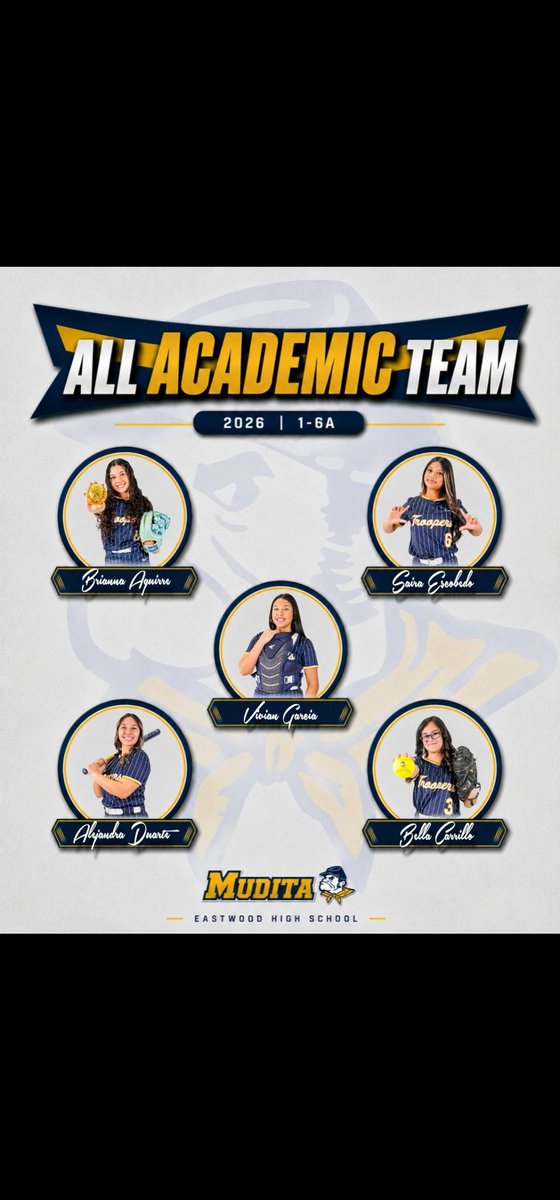 pac14007's tweet photo. Congrats, Vivian, 4 making all academic again!  Even with marching band,basketball, and softball, you still make the grades!👏 @bench424nmore @Prep1USA @D1Softball @EastwoodFtbAlum @DfwSho @Fchavezeptimes @OU_Softball @ArizonaSoftball @ExtraInningSB  @NCAASoftball @LeviSportsGuy https://t.co/iUClZdDWzR