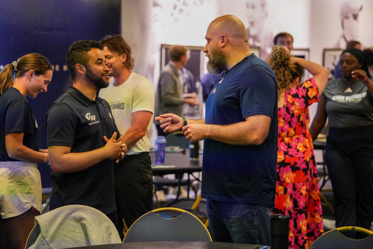 GWsports's tweet photo. This past week, GW Athletics held its inaugural Professional Development Series for Staff! A sincere thank you to all of the speakers who shared their expertise, experiences, and insight throughout the week!

#raisehigh https://t.co/PXp7E45mwt