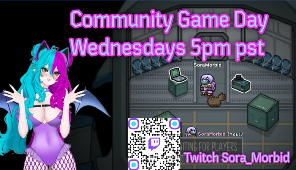 MorbidSora's tweet photo. Come join the fun at 5pm pst!! 
https://t.co/gfJ664Zd15 https://t.co/IJ5pamDhij